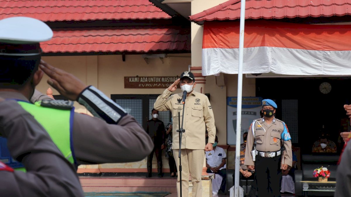 Ini Penekanan 8 Strategi Operasi Ketupat Kapolri Dibacakan Bupati Barru