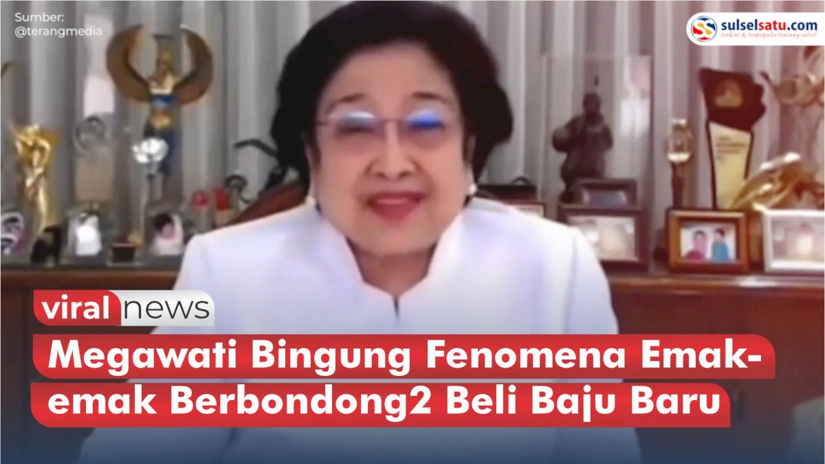 VIDEO: Megawati Bingung Fenomena Emak-emak Berbondong bondong Beli Baju Baru Kemarin Antre Migor