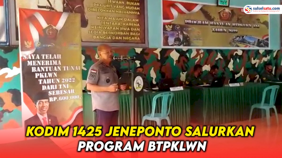 VIDEO: Kodim 1425 Jeneponto Salurkan Program BTPKLWN, Bupati Iksan : Harus Tepat Sasaran