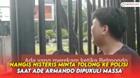 VIDEO: Pria Ini Nangis Histeris Minta Tolong ke Polisi saat Ade Armando Dipukuli Massa
