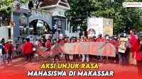 VIDEO: Aksi Unjuk Rasa Mahasiswa di Makassar