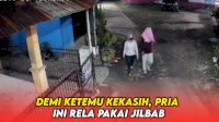 VIDEO: Demi Ketemu Kekasih, Pria Ini Rela Pakai Jilbab