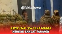 VIDEO: Aksi Seorang Remaja Isap Lem saat Warga Hendak Shalat Tarawih