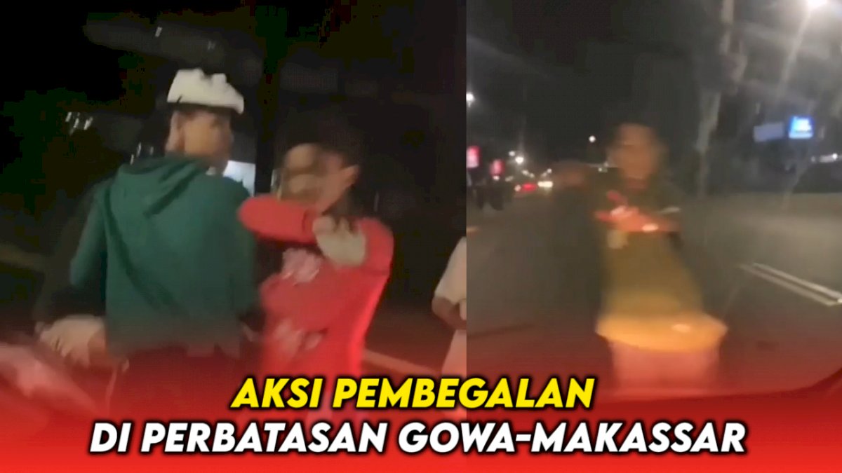 VIDEO: Aksi Pembegalan di Perbatasan Gowa-Makassar, Mobil Korban Dirusak