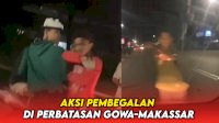 VIDEO: Aksi Pembegalan di Perbatasan Gowa-Makassar, Mobil Korban Dirusak