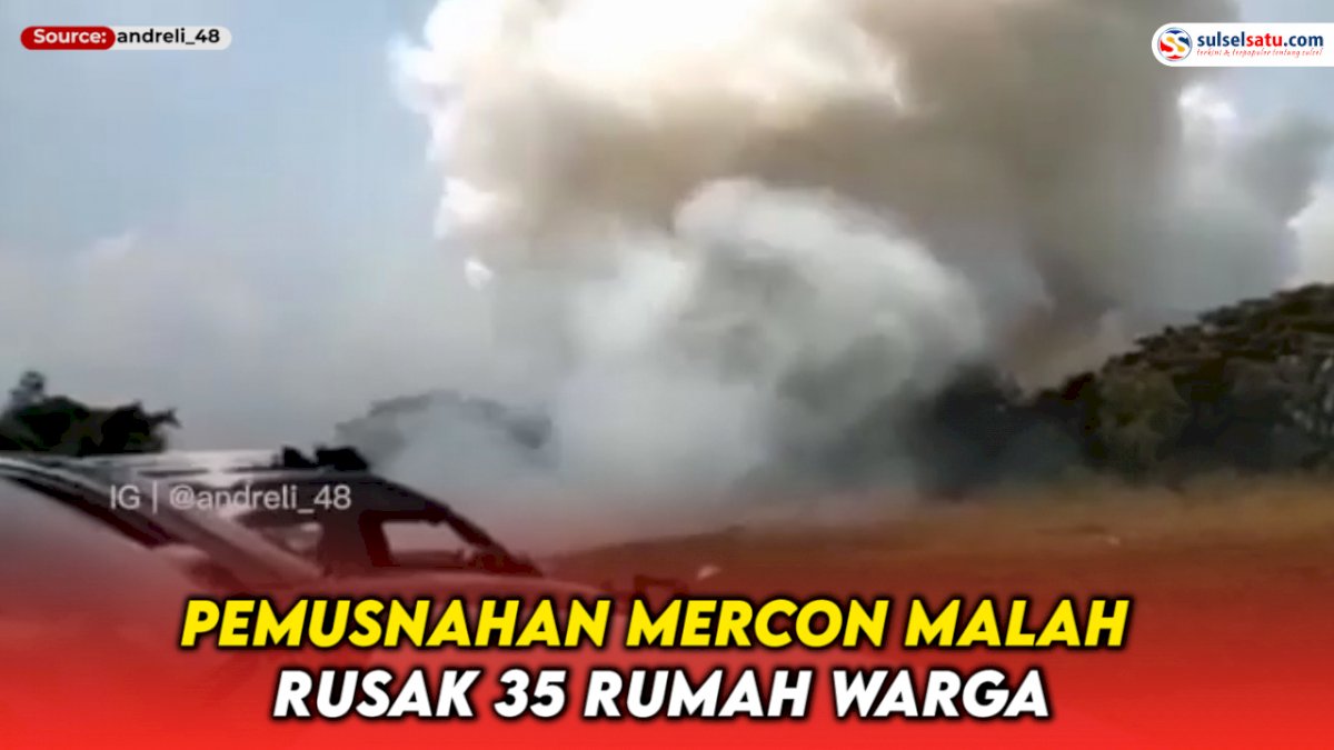 VIDEO: Pemusnahan Mercon Malah Rusak 35 Rumah Warga