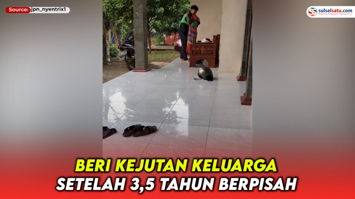 VIDEO: Bikin Haru, Beri Kejutan Keluarga Setelah 3,5 Tahun Berpisah