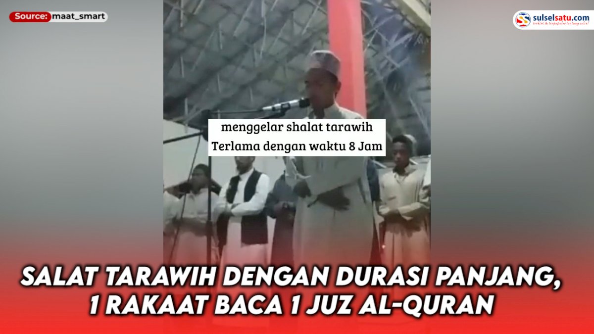 VIDEO: Salat Tarawih dengan Durasi Panjang, 1 Rakaat Baca 1 Juz Al-Quran