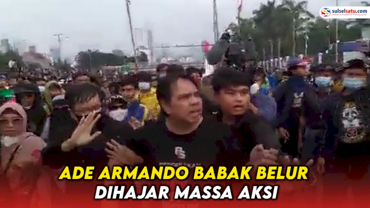 VIDEO: Ade Armando Babak Belur Dihajar Massa Aksi