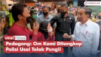 VIDEO: Pedagang di Bogor Histeris Mengadu ke Jokowi, Om Ditangkap Polisi Usai Tolak Pungli