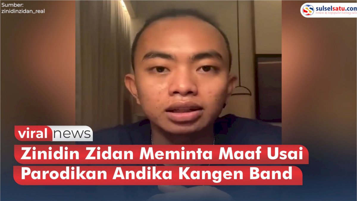 VIDEO: Penyanyi Zinidin Zidan Meminta Maaf Usai Parodikan Andika Kangen Band