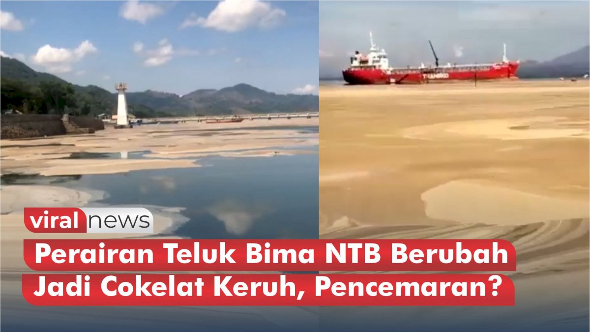 VIDEO: Perairan Teluk Bima NTB Berubah Jadi Cokelat Keruh, Diduga Akibat Pencemaran