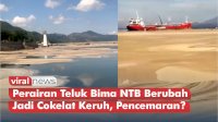 VIDEO: Perairan Teluk Bima NTB Berubah Jadi Cokelat Keruh, Diduga Akibat Pencemaran