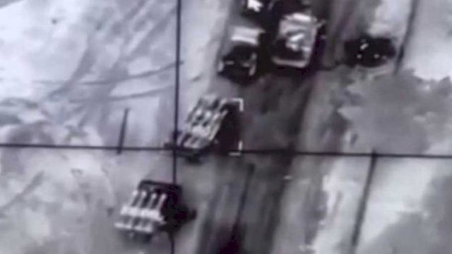 Tangkapan layar video drone Ukraina yang bantu Lwan Rusia (dok. Berita Satu)