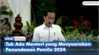 VIDEO: Presiden Jokowi Minta Tak Ada Menteri yang Menyuarakan Penundaan Pemilu 2024