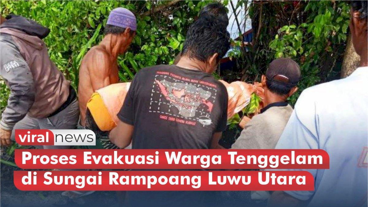 VIDEO: Proses Evakuasi Warga Tenggelam di Sungai Rampoang Luwu Utara