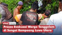 VIDEO: Proses Evakuasi Warga Tenggelam di Sungai Rampoang Luwu Utara