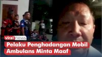 VIDEO: Pelaku Penghadangan Mobil Ambulans di Jawa Barat Minta Maaf