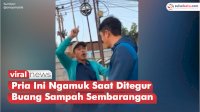 VIDEO: Pria Ini Ngamuk Saat Ditegur Buang Sampah Sembarangan