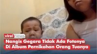 VIDEO: Viral, Bocah Ini Nangis Gegara Tidak Ada Fotonya Di Album Pernikahan Orang Tuanya