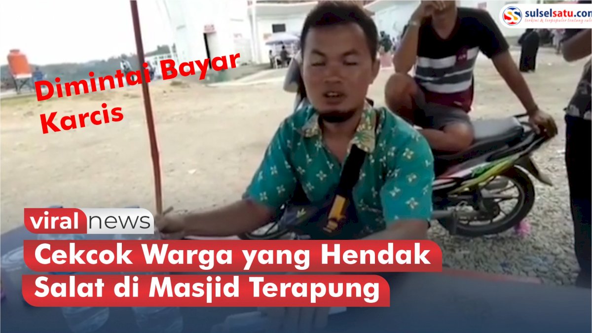 VIDEO: Cekcok Warga yang Hendak Salat di Masjid Terapung, Dimintai Bayar Karcis