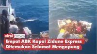 VIDEO: Detik-detik Empat ABK Kapal Zidane Express Ditemukan Selamat Mengapung di Laut