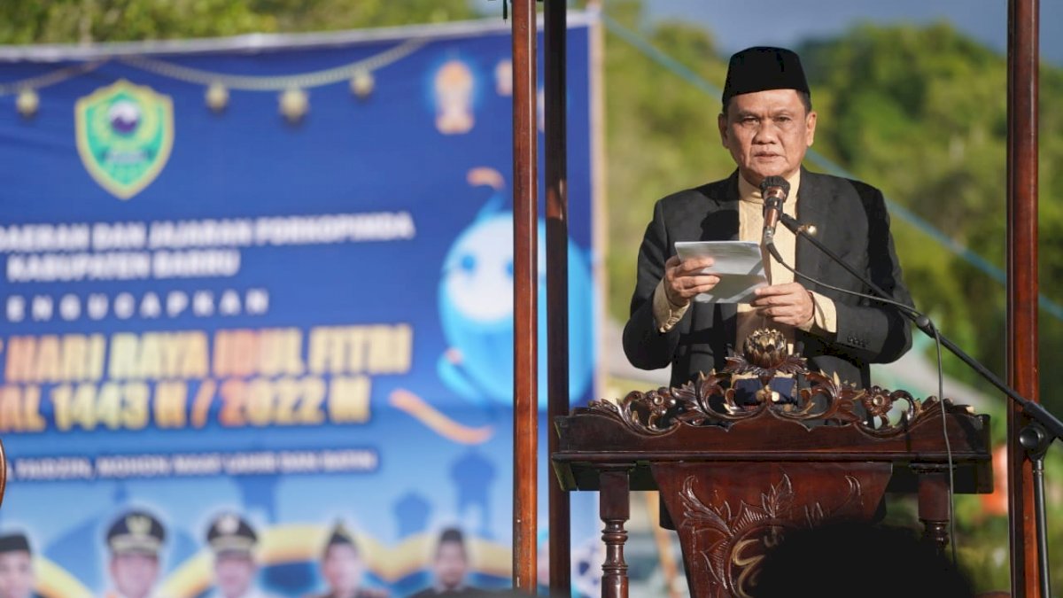 Kecamatan Pujananting Jadi Pusat Salat Idul Fitri Bupati Barru