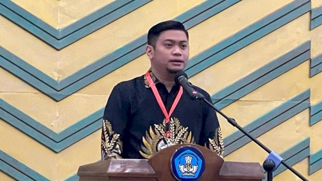 Bupati Gowa, Adnan Purichta Ichsan yang juga Sekretaris Jenderal (Sekjen) Asosiasi Pemerintah Kabupaten Seluruh Indonesia (APKASI) (Pemkab Gowa)
