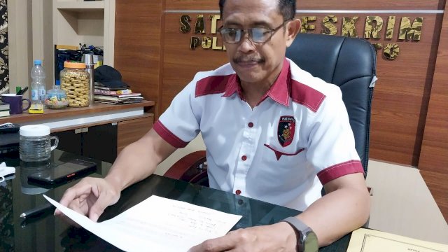 Kasat reskrim polres Jeneponto, Iptu Nasaruddin (Dedi)