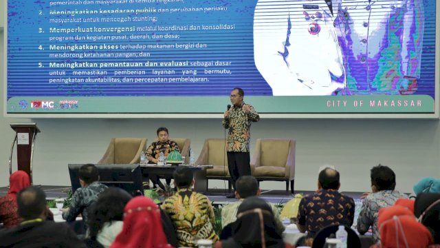 Wali Kota Makassar, Moh Ramdhan Pomanto memaparkan program Pemkot Makassar, (Ist) 