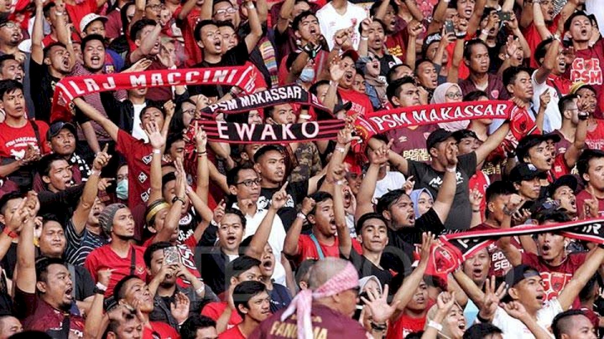 Suporter Sambut Baik PSM Makassar Berlaga di Stadion GBH Parepare
