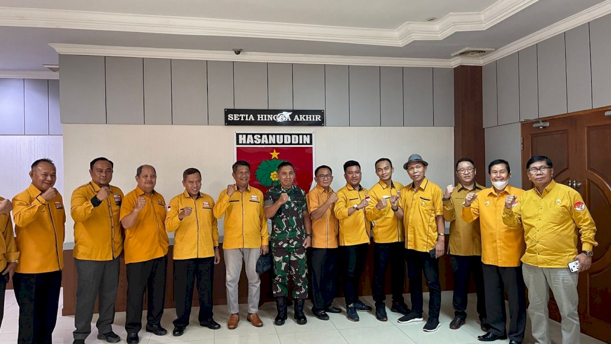 Pengurus Hanura Sulsel Temui Pangdam Hasanuddin Andi Muhammad