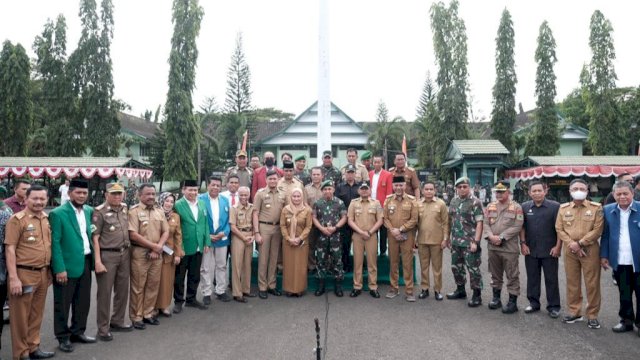 Warga sipil dari Kabupaten Gowa yang ikut pelatiham kemiliteran (dok. Pemkab Gowa)