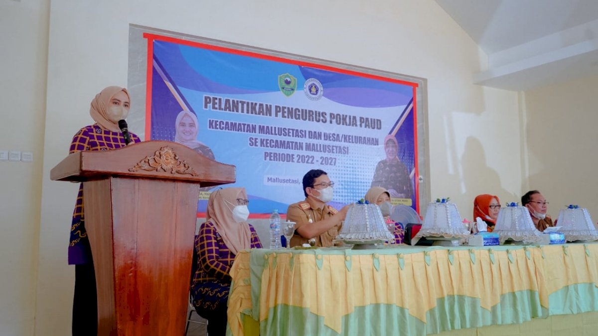 Pengurus Pokja Bunda PAUD se-Kecamatan Mallusetasi Resmi Dilantik