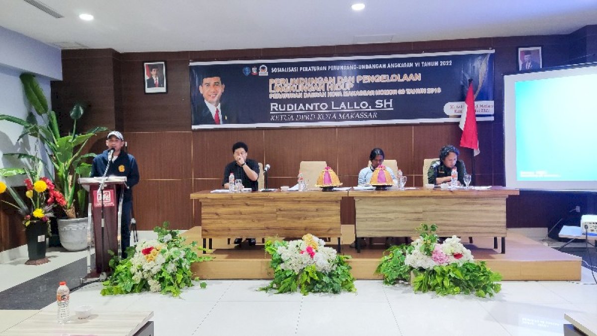 Sosialisasi Perda Nomor 9 Tahun 2016, Ketua DPRD Makassar Rudianto Lallo Ajak Masyarakat Jaga Lingkungan Hidup
