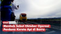 VIDEO: Menhub Sebut Oktober Operasi Perdana Kereta Api di Barru