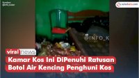 VIDEO: Viral, Kamar Kos yang Penuh dengan Ratusan Botol Air Kencing Penghuni Kos