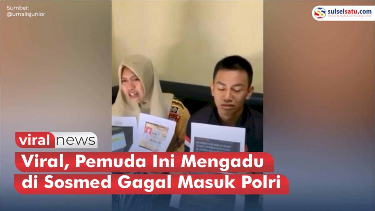 VIDEO: Viral, Pemuda Ini Mengadu di Sosmed Gegara Gagal Masuk Polri