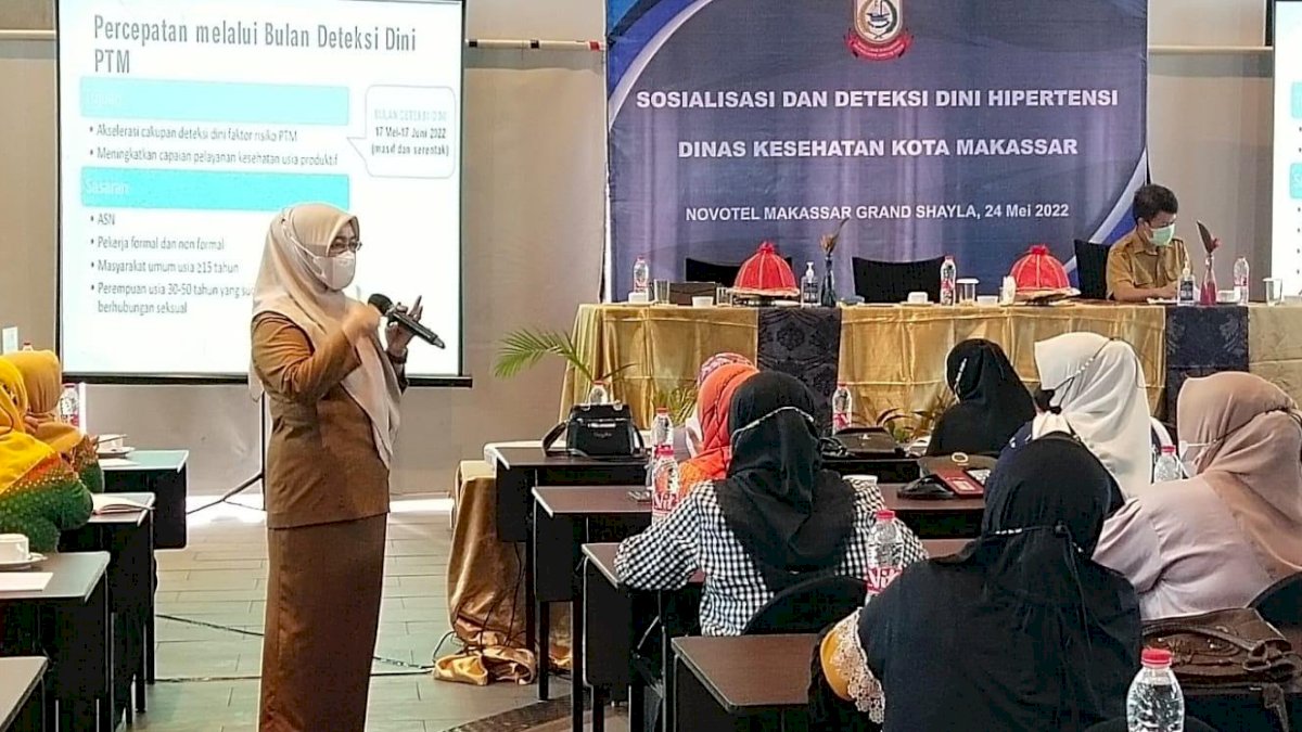 Sosialisasi Deteksi Dini Hipertensi, Dinkes Makassar Libatkan Kader Posbindu
