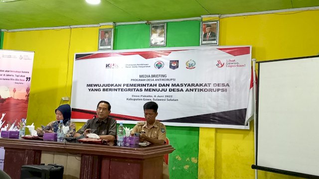 Media briefing Program Desa Antikorupsi di Desa Pakatto Kabupaten Gowa (Sri Wahyudi Astuti / Sulselsatu.com)