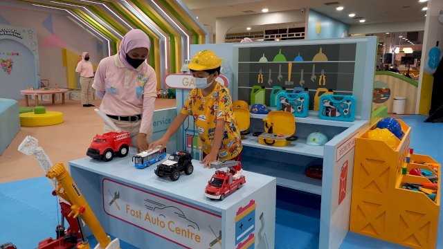 Tempat bermain edukasi Play 'N' Learn pertama di Mal Ratu Indah (MaRI) Makassar (Sri Wahyudi Astuti / Sulselsatu.com)
