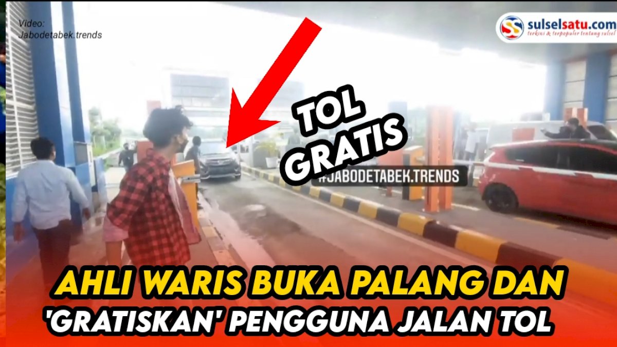 VIDEO: Pembebasan Lahan Belum Dibayar, Ahli Waris Buka Palang dan ‘Gratiskan’ Pengguna Jalan Tol