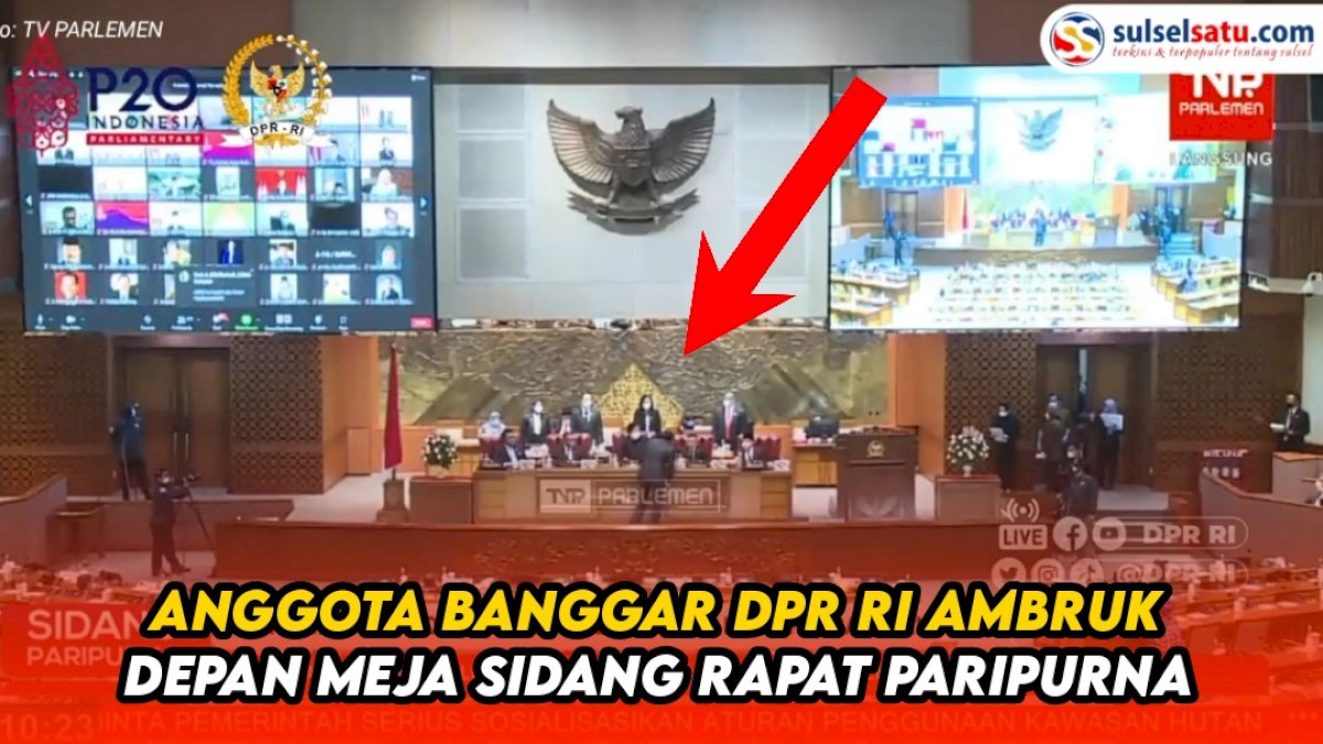 VIDEO: Detik-detik Ketua Banggar DPR RI Ambruk depan Meja Sidang Paripurna