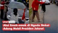 VIDEO: Aksi Emak-emak di Ngada Nekat Adang Mobil Presiden Jokowi