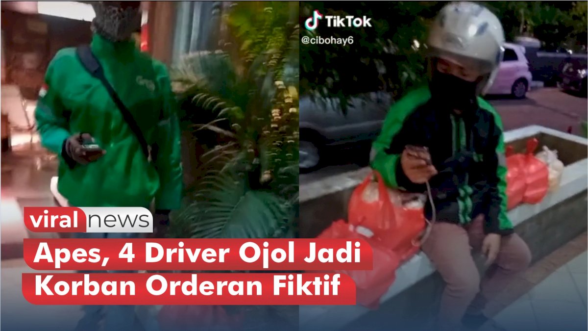 VIDEO: Apes, 4 Driver Ojol Jadi Korban Orderan Fiktif 40 Bungkus Nasi Goreng