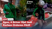VIDEO: Apes, 4 Driver Ojol Jadi Korban Orderan Fiktif 40 Bungkus Nasi Goreng