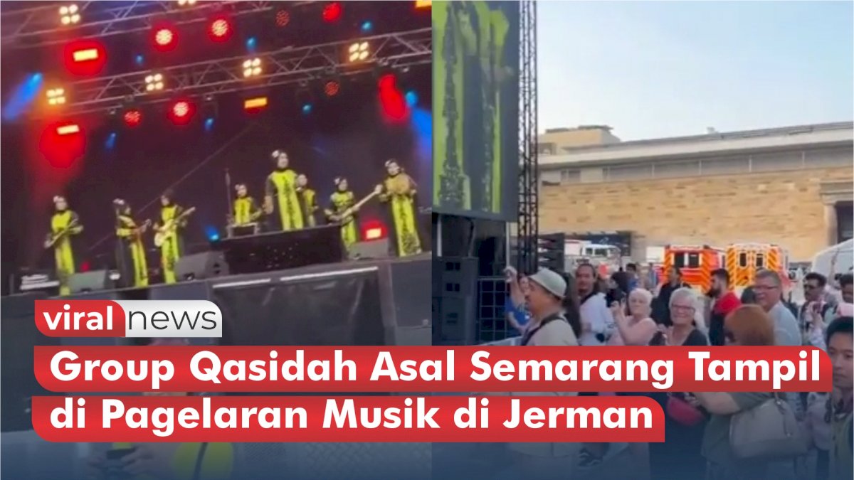 VIDEO: Mantap! Group Qasidah Asal Semarang Tampil di Pagelaran Musik di Jerman