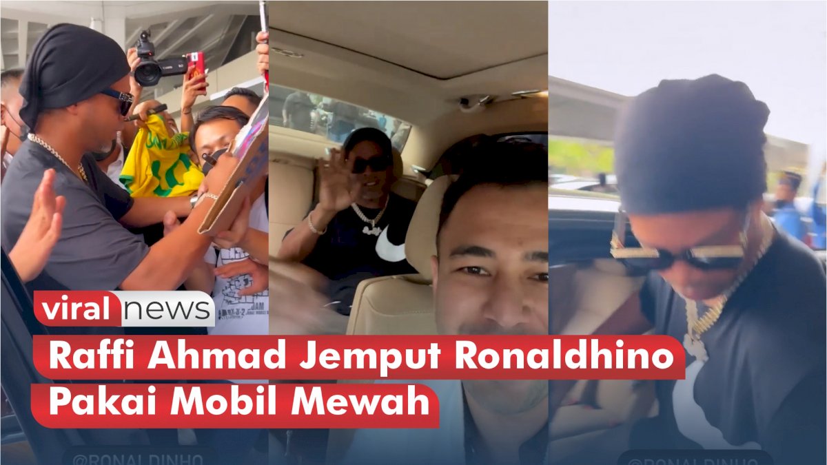 VIDEO: Raffi Ahmad Jemput Ronaldhino Pakai Mobil Mewah