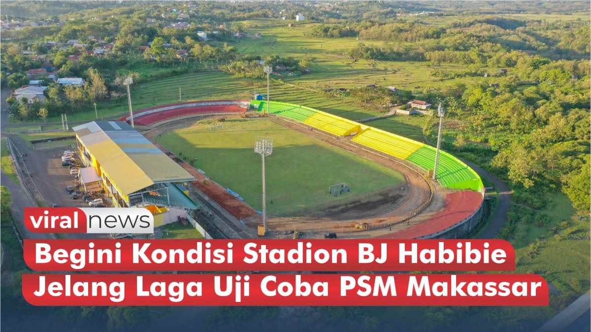 VIDEO: Begini Kondisi Stadion BJ Habibie Jelang Laga Uji Coba PSM Makassar Vs Sulu United