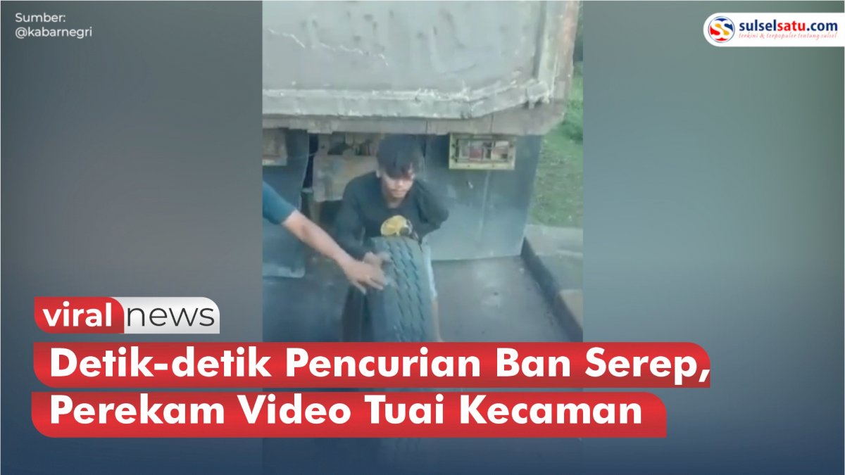 VIDEO: Detik-detik Pencurian Ban Serep, Perekam Video Tuai Kecaman